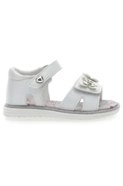 GRAZIE GIRL Sandali Bianchi con Farfalle e Doppio Velcro 15018