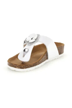 PITT KIDS Sandali bianchi con fibbia e applicazione 45261GVW
