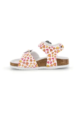 PITT KIDS Sandali Bianchi con Stampa Cuori 14611