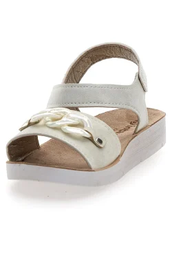 INBLU Sandali Bianchi Con Strappo In Velcro 26 Cj