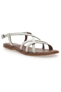 PITTARELLO SUN Sandali Bianchi con Tomaia Incrociata A991102
