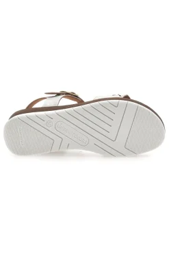 LINEA COMODA Sandali bianchi con zeppa traforati 7194P Clearance