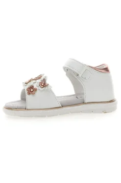 GRAZIE GIRL Sandali Bianchi e Rosa Con Strappo in Velcro Grazie 0C355