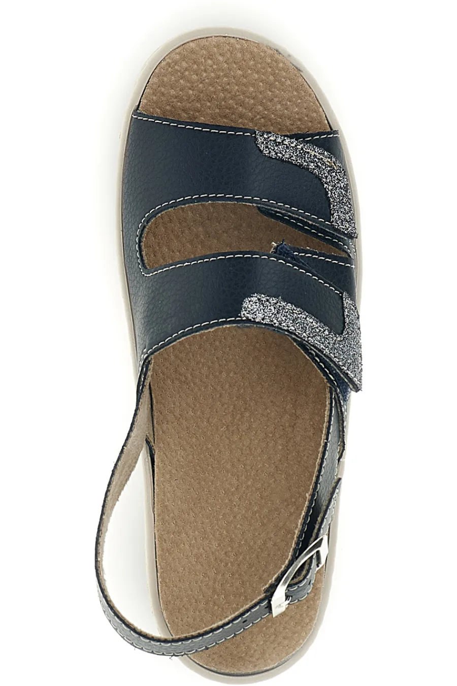 PRIMA RIGA Sandali blu con cinturini regolabili e soletta estraibile 1183 Discount