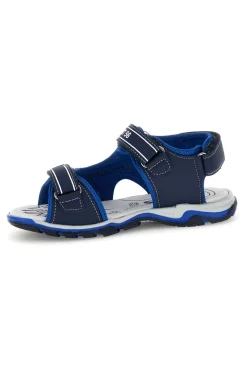 PITT KIDS Sandali blu con dettagli a contrasto e chiusura a strappo 15115
