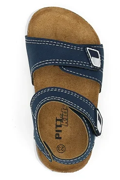 PITT KIDS Sandali blu con doppia fascia e fibbia regolabile 14128