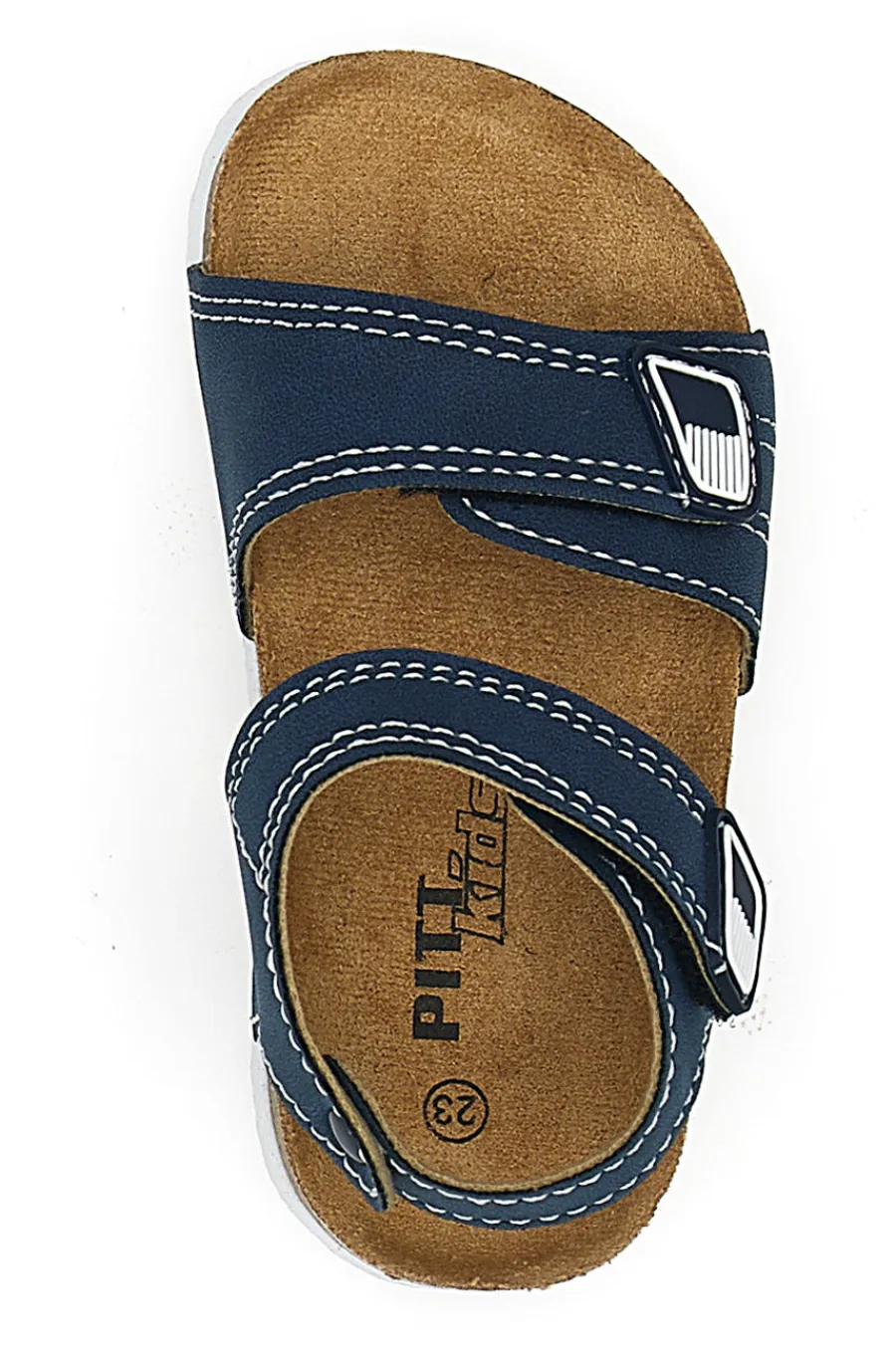 PITT KIDS Sandali blu con doppia fascia e fibbia regolabile 14128