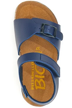PITTARELLO BIO Sandali blu con fibbia e cinturino regolabile 7A080SR