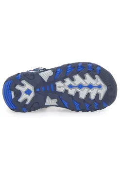 PITT KIDS Sandali Blu con Punta Chiusa e Velcro 14303