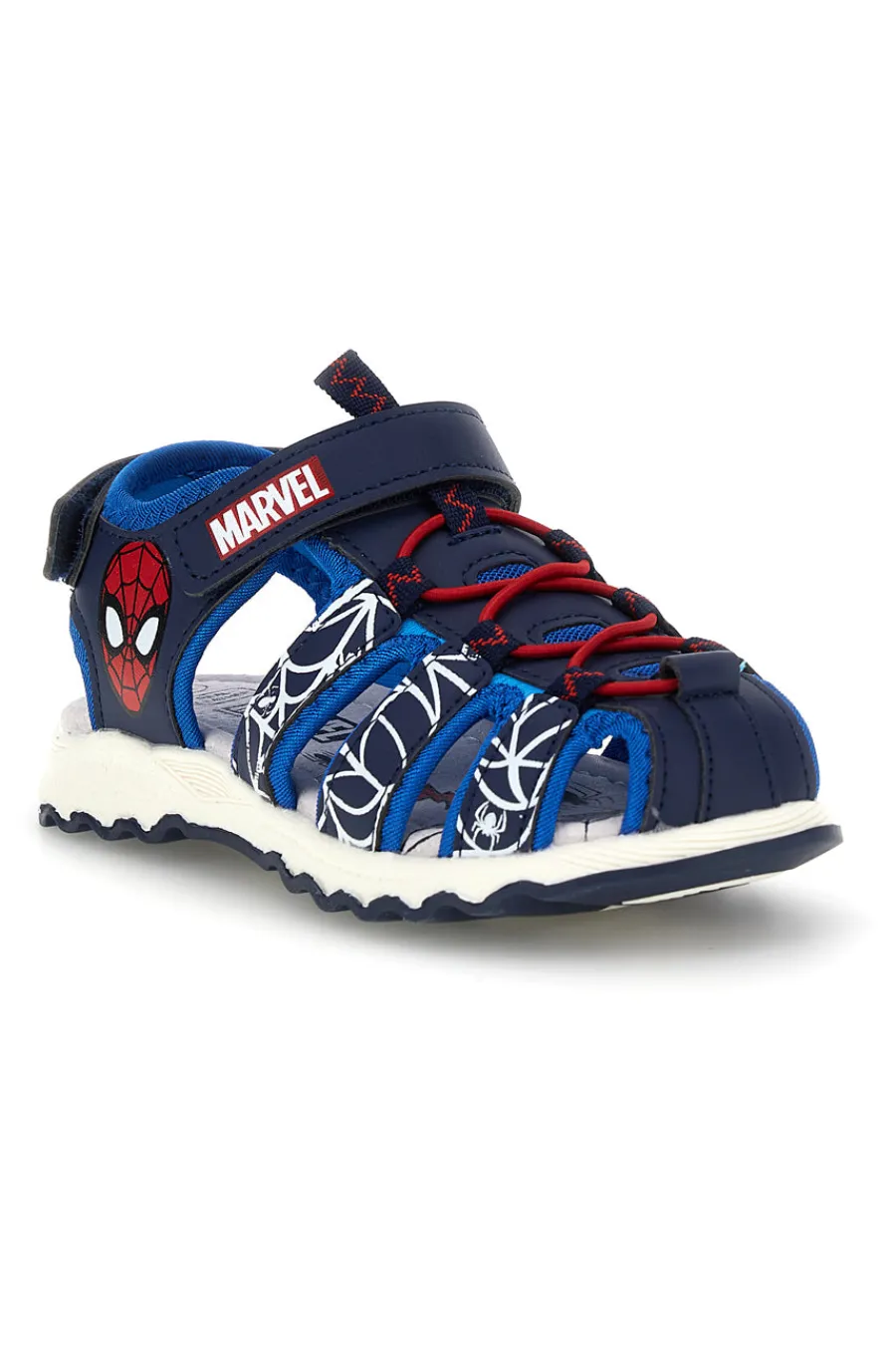 SPIDERMAN Sandali blu con stampa e chiusura a strappo R1310669S