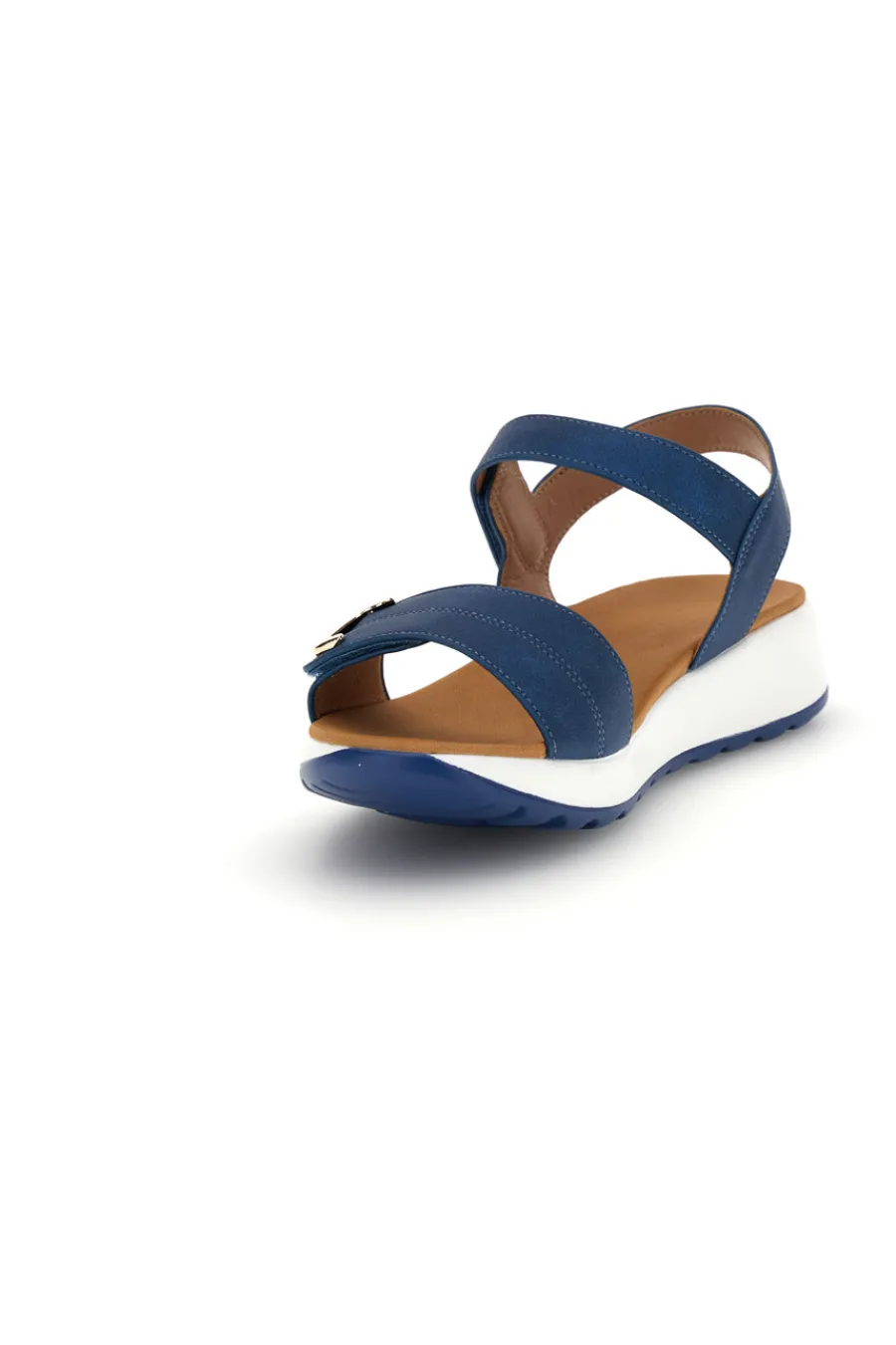 PLOCADI Sandali blu con strappi in velcro suola comfort Bza2427a NAVY