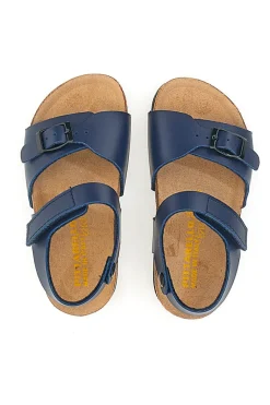 PITTARELLO BIO Sandali Blu Con Strappi In Velcro 7080