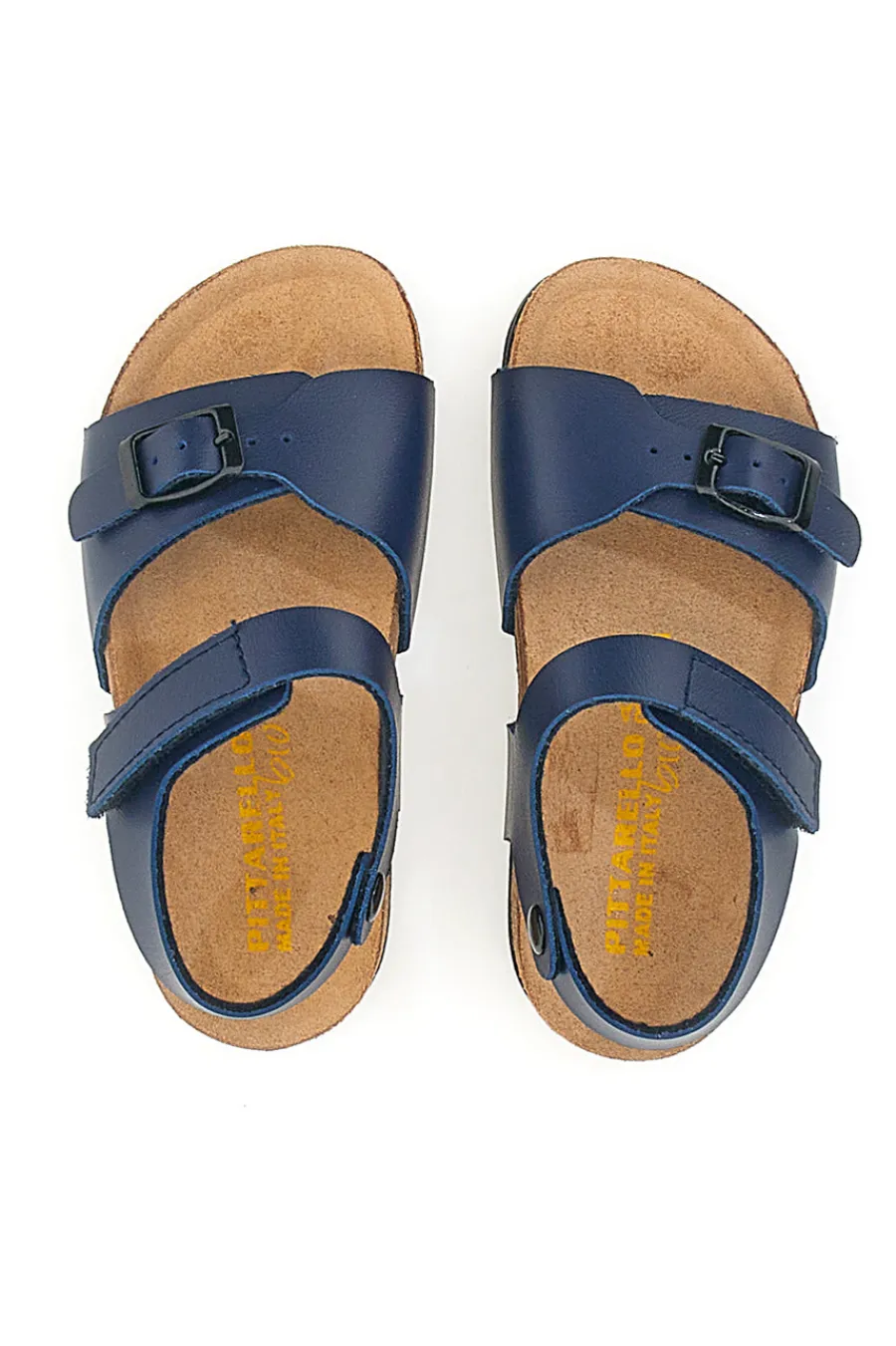 PITTARELLO BIO Sandali Blu Con Strappi In Velcro 7080