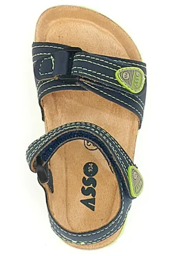 ASSO Sandali Blu e Verdi Casual da Bimbi 13606
