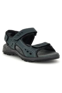 Uomo FLY DINAMIC Sandali blu in vera pelle con chiusura a strappo Fly dynamic FD11