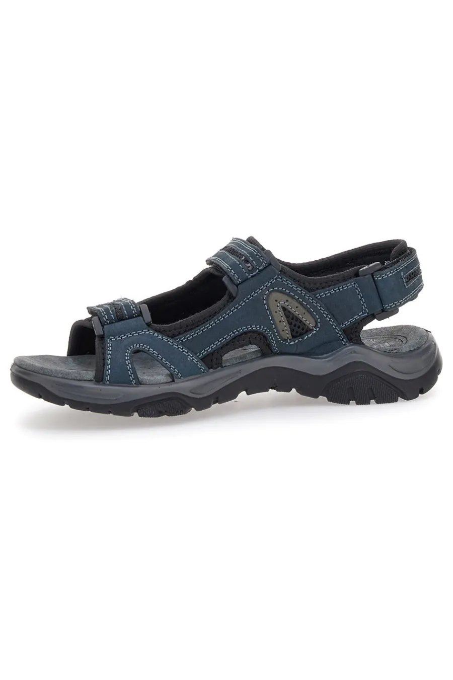 Uomo FLY DINAMIC Sandali Blu In Vera Pelle Da Uomo 07