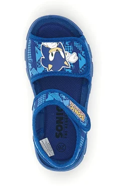 SONIC Sandali blu sportivi con doppia chiusura a strappo N9610103T