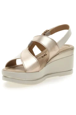 PITTARELLO LOOK Sandali Champagne con Zeppa 7cm MK3313258 Outlet