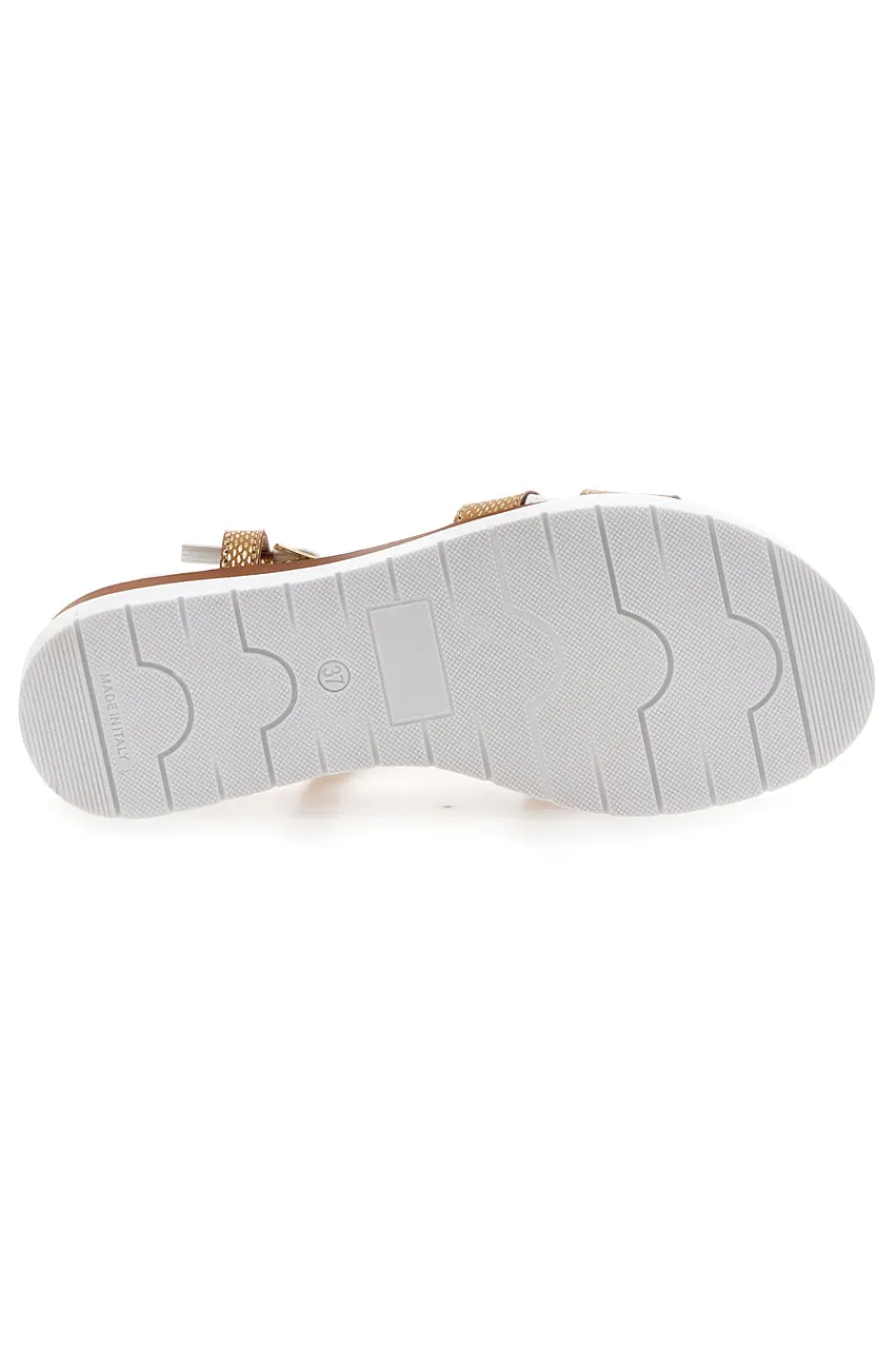 MIO TEMPO Sandali Cognac Made In Italy 4827 Hot