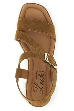 PITTARELLO LOOK Sandali Cuoio con tacco e fibbia MK09214 New