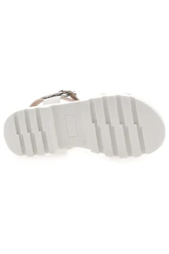 PITT KIDS Sandali da bambina bianchi con fascia intrecciata 392639S