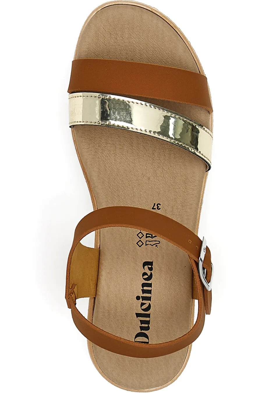 Donna DULCINEA Sandali 211094 Marrone e Platino