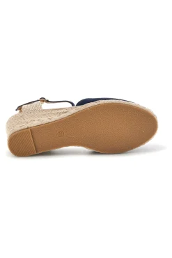 PITTARELLO SUN Sandali espadrillas con zeppa in corda Bl2 NAVY Outlet