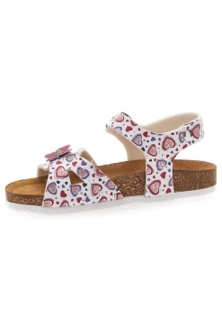 PITTARELLO BIO Sandali fantasia con fiocco glitter e plantare preformato 257A740SR