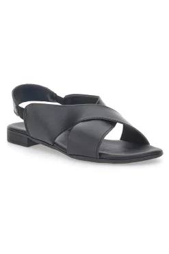 PITTARELLO LOOK Sandali Flat Neri In Vera Pelle 225435 Clearance