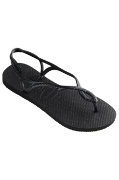 HAVAIANAS Sandali Infradito Neri Con Suola In Gomma Luna Fc NERO Hot
