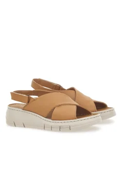 MIO TEMPO Sandali in Vera Pelle Cognac 0020 Sale