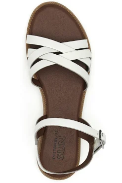 PITTARELLO SUN Sandali in vera pelle intrecciati con cinturino alla caviglia DS02 Hot