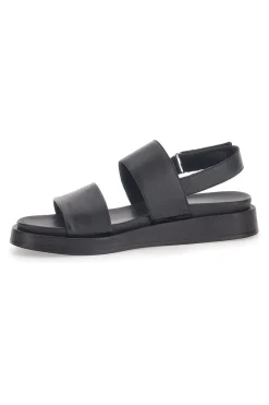 PITTARELLO Sandali in Vera Pelle Nera Capsule 28066 Clearance