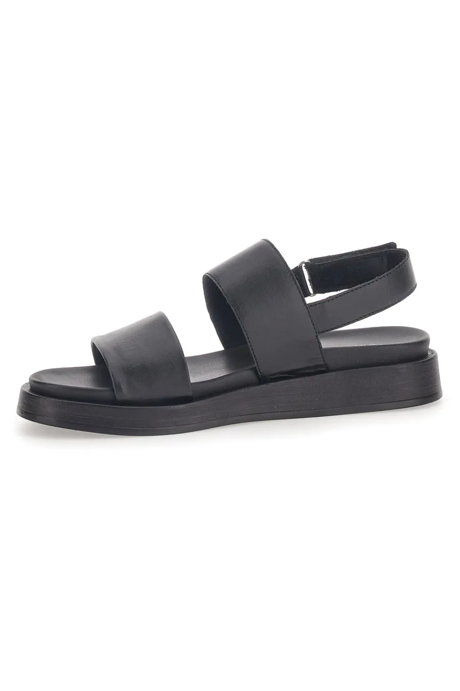 PITTARELLO Sandali in Vera Pelle Nera Capsule 28066 Clearance