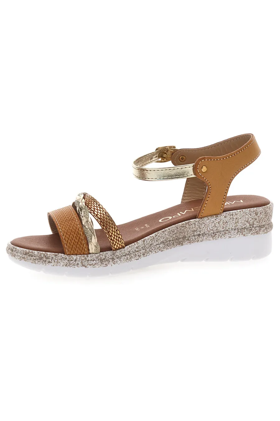 MIO TEMPO Sandali Marroni con Platform 2495 PLATINO Outlet
