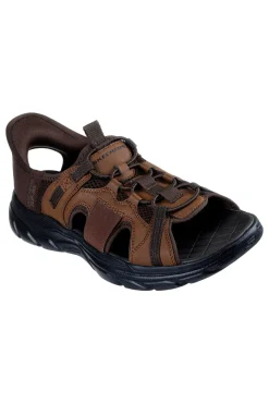 Uomo SKECHERS Sandali Marroni Hands Free Slip-ins Relaxed Fit: Revolted - Merrick