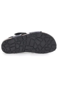 PITT KIDS Sandali Navy Con Strappi In Velcro Plantare In Pelle 45289