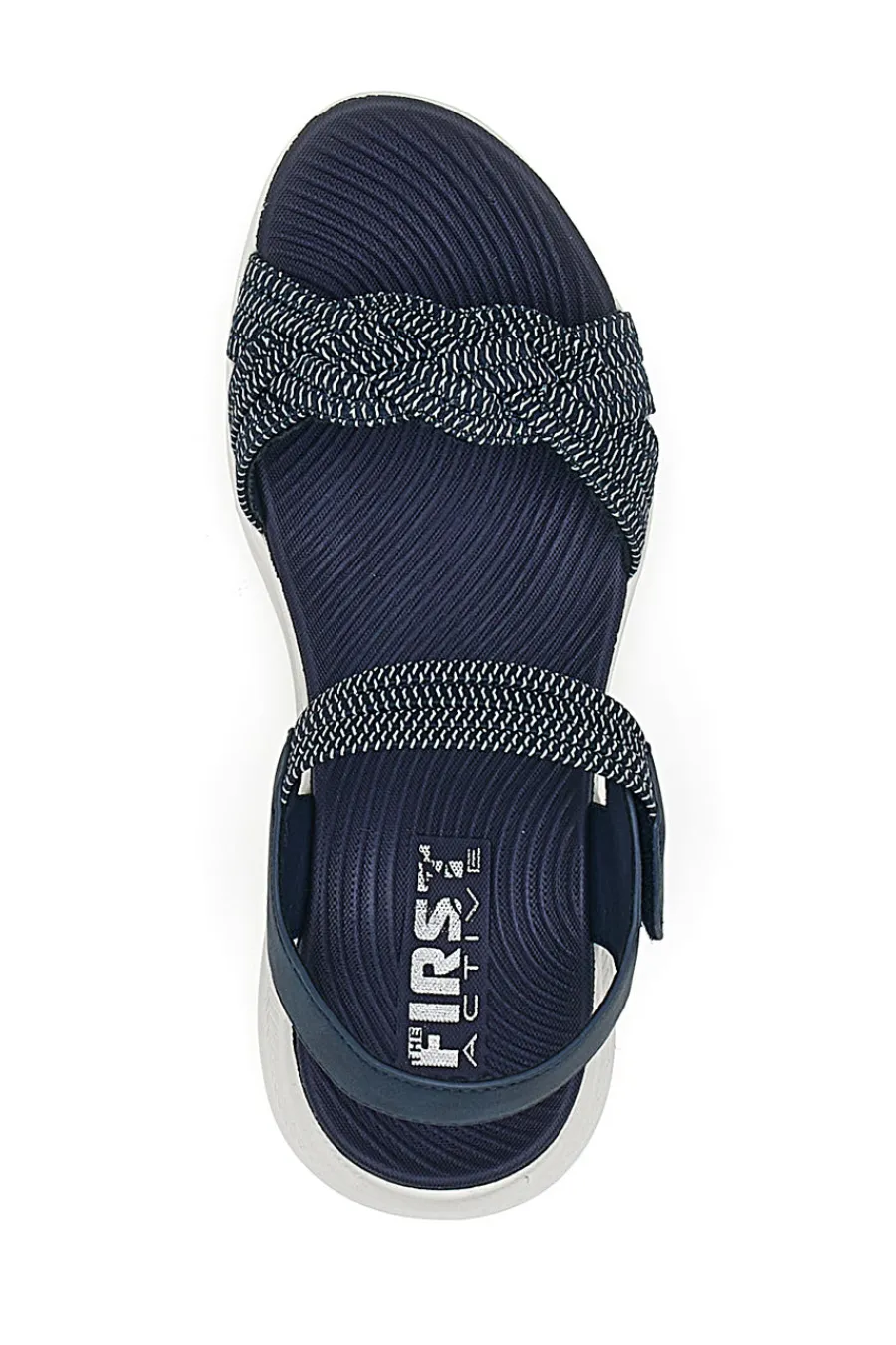 FIRST ACTIVE Sandali con Velcro e Fascia Elastica Intrecciata 3 NAVY New
