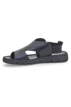 PITTARELLO FOCUS Sandali Neri con Elastico E Tomaia in Pelle Incrociata 3324926 Hot