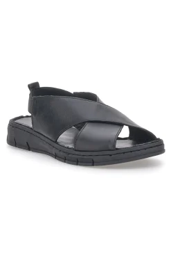 PITTARELLO FOCUS Sandali Neri con Elastico Posteriore e Tomaia in Pelle 3324229 NERO Sale