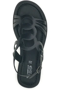 PITTARELLO SUN Sandali neri con fasce intrecciate e cinturino TIMA644 NERO Online