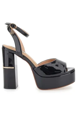 MARIELLA BURANI Sandali neri con tacco e plateau 50561 Hot