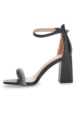 FIRST LADY Sandali Neri con Tacco e Strass 419 NERO Online