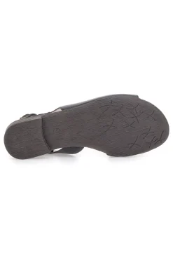 PITTARELLO LOOK Sandali Neri con Tomaia in Pelle e Tacco Basso 225110 Hot