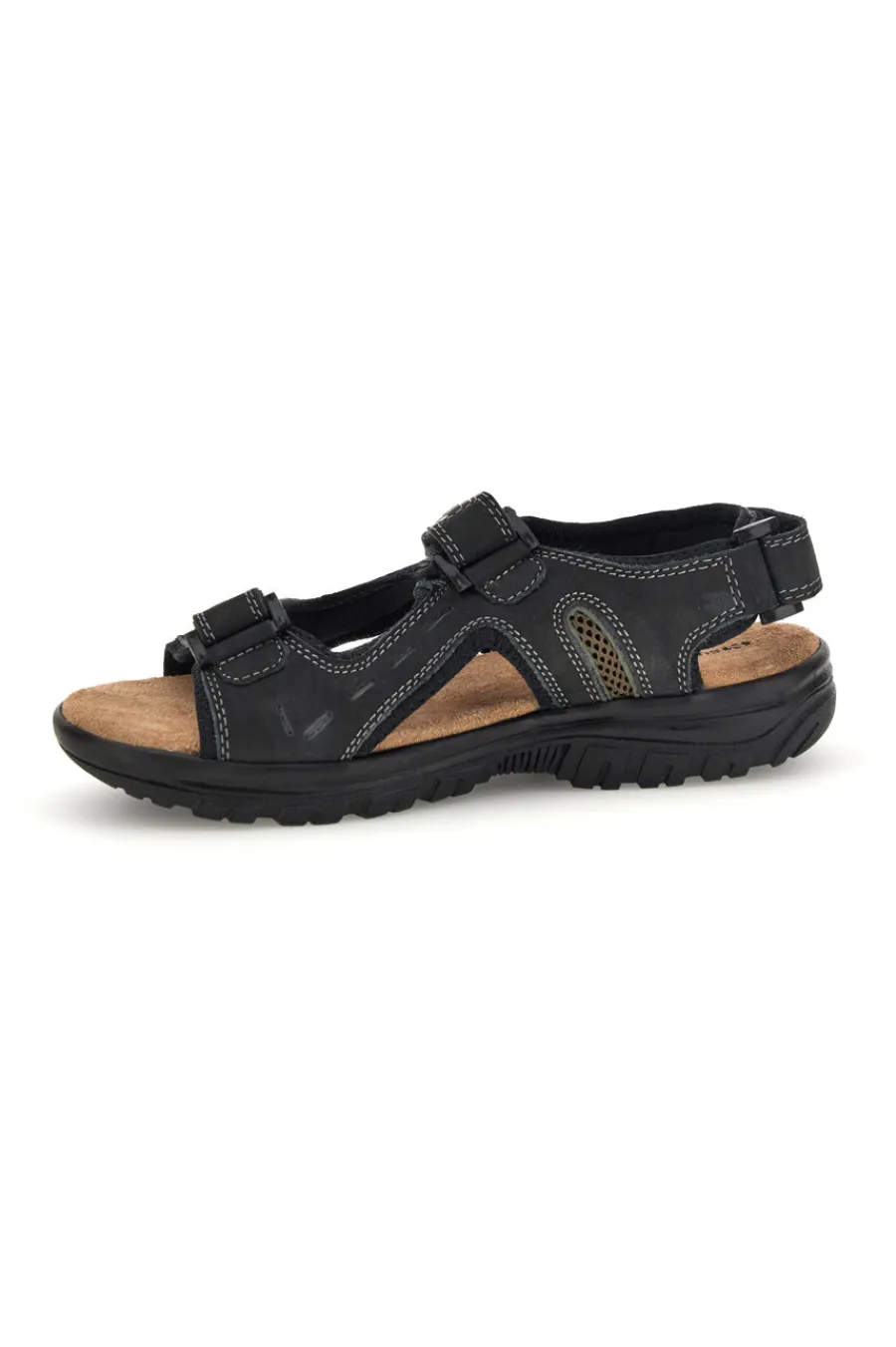 Uomo SUPERGA Sandali neri in pelle S86U292