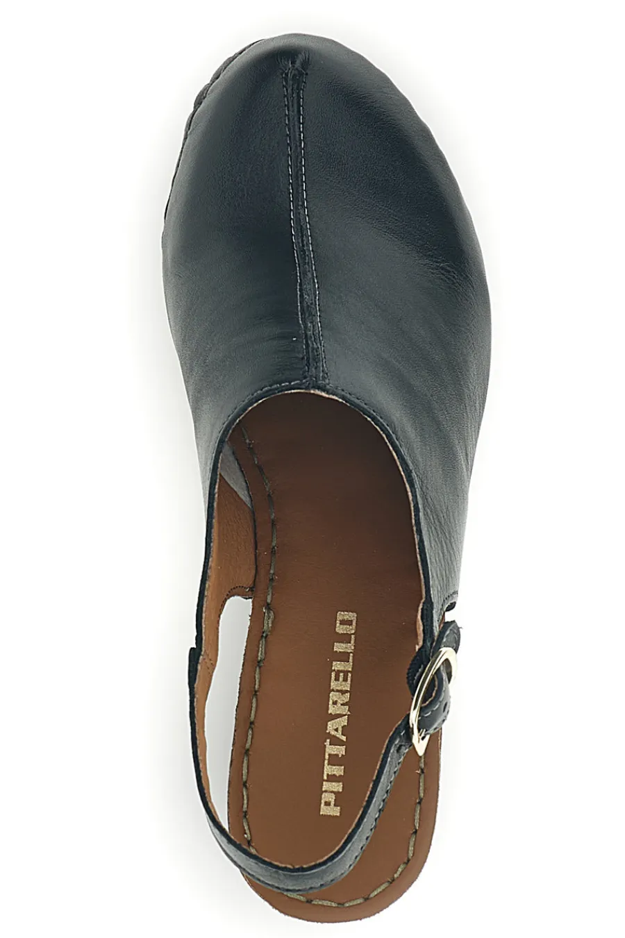 PITTARELLO Sandali neri in vera pelle con tacco 11422 NERO Clearance