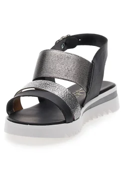 PLOCADI Sandali Neri Made in Italy 008 Sale