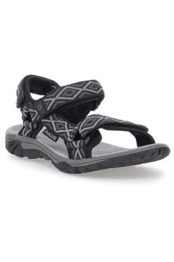 Uomo OVERLAND Sandali Neri Sportivi 23246