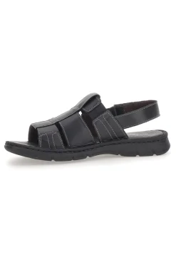 Uomo PITTARELLO ECO Sandali Neri Vera Pelle 27985