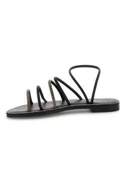 MON DIEU Sandali flat PRE90 NERO Sale